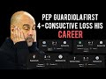 Pep Guardiola Losses four Games in a raw for the first time in his career under Manchester city