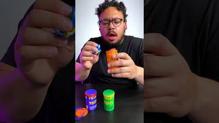 TOXIC WASTE candy REVIEW!! 🫠 #toxicwaste #shorts #sourcandy #sourstrips #candy