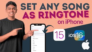How to set ANY Song as Ringtone on iPhone without Computer | iOS 16 |