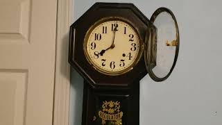 Unmarked Japanese Long-Drop Regulator Wall Clock