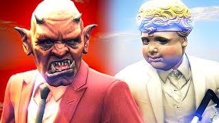 DEVILS vs. ANGELS MINIGAME! (GTA 5 Funny Moments)