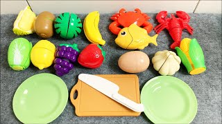 Unbox Kitchen Toys - Cutting Fruit, Processing Seafood | Toy Unboxing Asmr