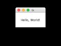 How to write hello world in python Tkinter GUI