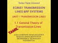 #EC3551#EC8651 #TRANSMISSION LINES AND RF SYSYTEMS