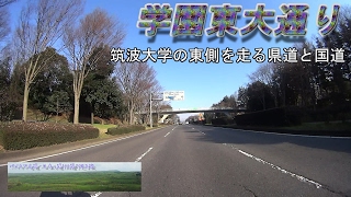 学園東大通り　土浦市～つくば市にかけての幹線道路で日本の道100選の一つ