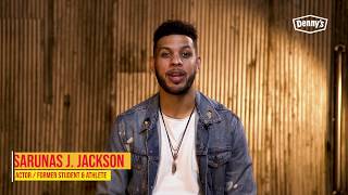 Denny’s \u0026 BET Presents: Sarunas J. Jackson Shines Light On #HungryForEducation Scholarship Program