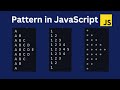 Triangle Pattern in JavaScript. JS code