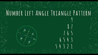 72 Number Left Angle Triangle Pattern without any pre-defined method using while loop in Python