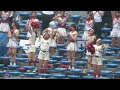 【早稲田大学チアリーダー】【早慶戦】第１戦・2回裏攻撃の応援・7番熊田のタイムリーで見事先制するシーン！バックネット裏から撮影【2021 5 29】