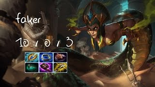 【韓服6.24】SKT Faker卡莎碧雅完全壓制勒布朗比他還刺客10/0/3完虐