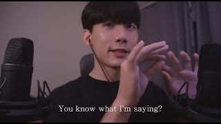 [ASMR]  Korean whisper sound and hand move [ENG SUB]