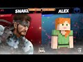 lmbm 2025 hurt snake vs. a9 steve smash ultimate ssbu