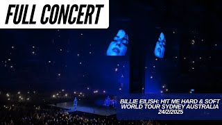 Hit Me Hard \u0026 Soft Billie Eilish Sydney 2025 | Full Concert | Fan Cam | 4K