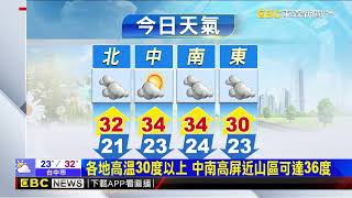 把握今天好天氣 母親節鋒面接近！愈晚降雨機率愈高 @newsebc