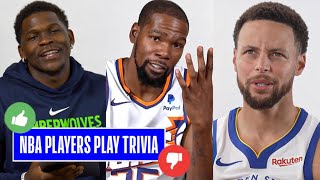 How Well Do These NBA Players Know Their Own Careers? 🤔 | Ft. Anthony Edwards, N