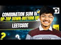 Leetcode 377. Combination Sum IV II DP II Top Down II Bottom Up