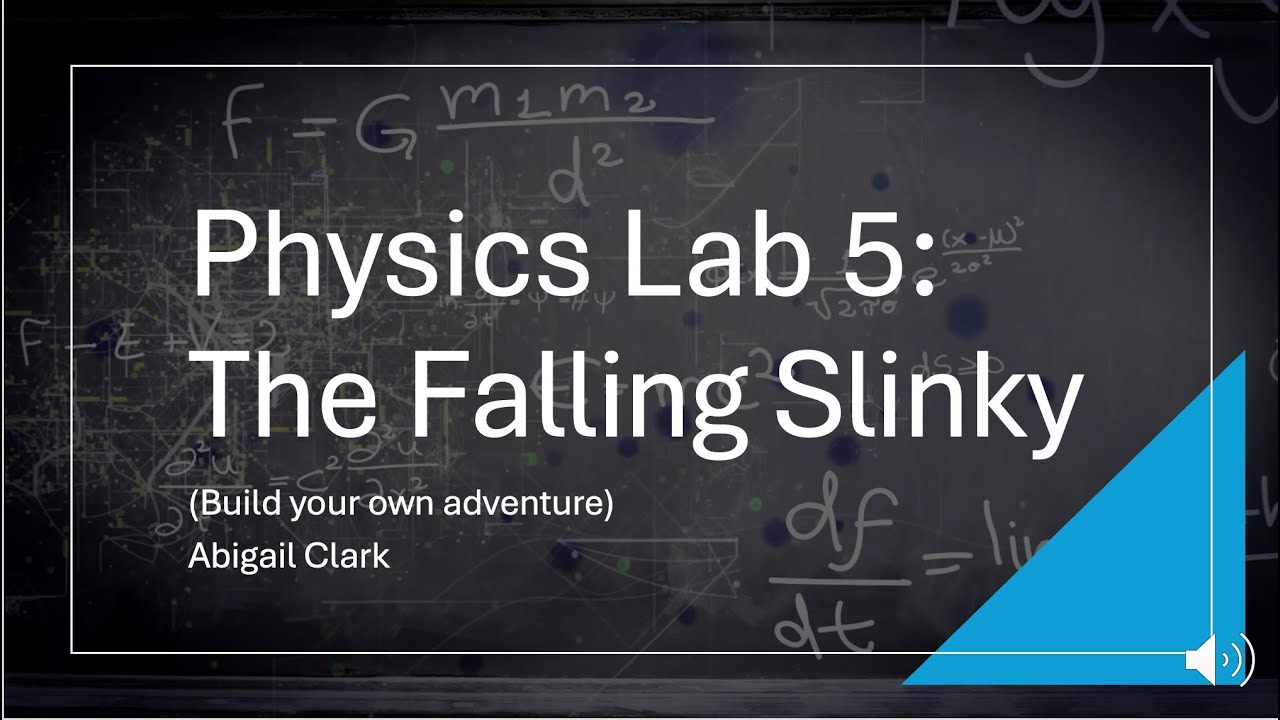 Physics Lab 5 The Falling Slinky Youtube
