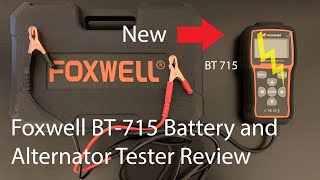 Foxwell BT 715 Car Battery and Alternator Tester Analyzer Product Review (HD)