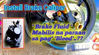 Install brake caliper at paano magpalit ng brake fluid(bleed) na mablis na paraan, Fixed mio caliper