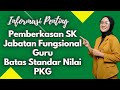 Penjelasan Nilai Angka Kredit PKG untuk pemberkasan SK Jabatan Fungsional, Guru PNS Baru Wajib Tahu