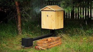 Wooden Smokehouse by Metal Works - BBQ, Camping Stove - 100% Handmade! Wędzarnia Ogrodowa Drewniana.