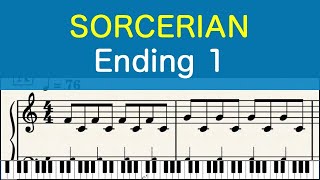 [ピアノ楽譜] Ending 1 - ソーサリアン SORCERIAN (PC-8801)