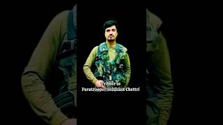 Tribute to Ptr. Siddhant Chettri😭💐| 9 PARA SF⚔️| Rajouri Encounter🙇‍♂️ #armystatus  #shorts