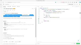 LeetCode 1165 | Single-Row Keyboard | Counting Array | Java