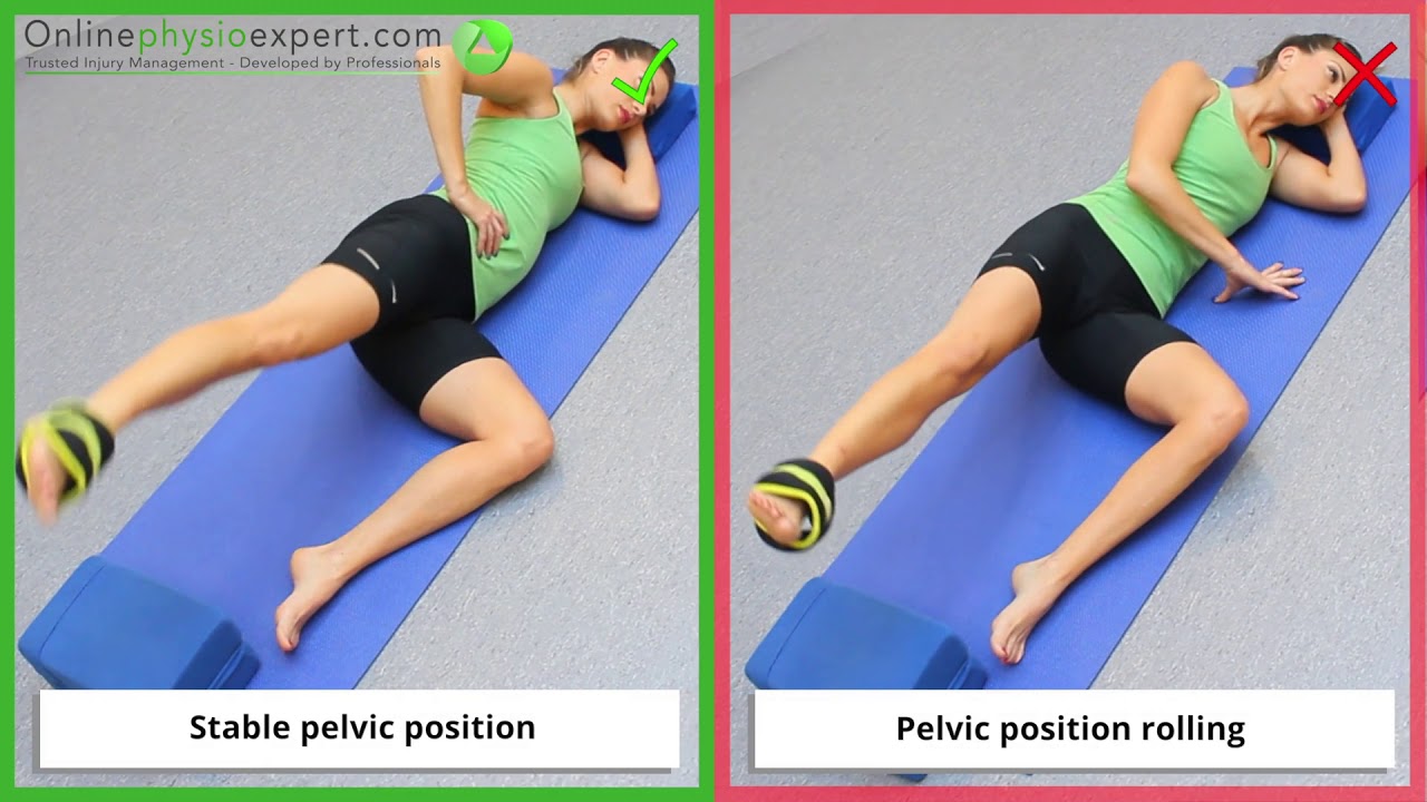 Hip Abduction Strengthening Exercise Tutorial (Level 9) - ONLINE PHYSIO ...