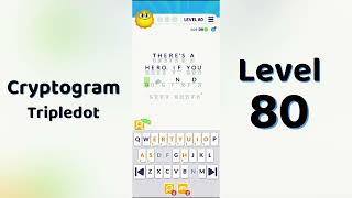 Cryptogram Tripledo Level 80 Solutions 🧩 | Logic Puzzle Game | Mini Boss