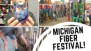 I Went to Michigan Fiber Festival 2022-This is how it went! Meetup/Purchases/Camping/Goats/Knitting