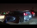 night full of street racing in l.a.