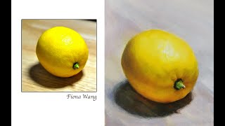 Part3. Beginners Acrylic 丙烯初级绘画 - 柠檬 Still life painting - Lemon