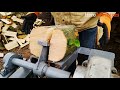 Amazing Homemade Log Splitter Wood Processing Machines | Firewood Processor!