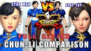 [4K][ENG] Chun-Li Street Fighter Comparison PLAY TOY P019 vs STAR MAN MS-008 Fighting Goddess 1/6