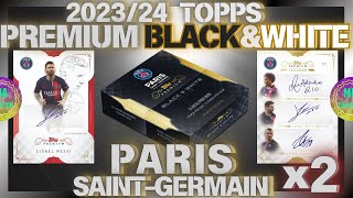 【サッカーカード開封】2024ラスト開封動画で神引きなるか⁉️【23/24TOPPS BLACK\u0026WHITE PSG】