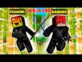 MINI GAME : LỚP HỌC NINJA ** THỬ THÁCH NOOB T GAMING VÀ VANH TRỞ THÀNH NINJA PRO NHẤT MINECRAFT ??