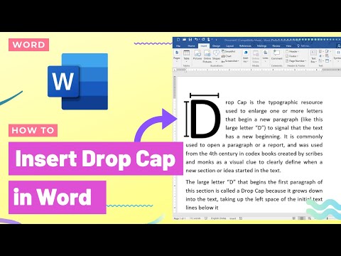 How to Insert Drop Cap in Microsoft Word – MS Office Tutorials – Windows 10 Tips #Shorts