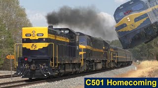 C501 is coming home! Seymour Railway Heritage Centre 'Returning Big George Tour'