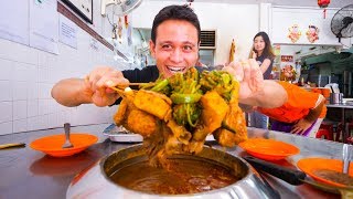 Malaysian Food in Melaka 🇲🇾 SPECIAL SATAY + Asam Pedas and Chicken Rice Balls |