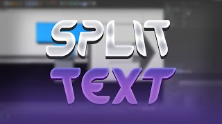 Tutorial - Split Text In Cinema 4D