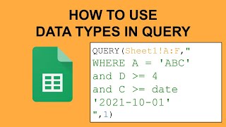Google Sheets SQL: How to query words, numbers, and dates