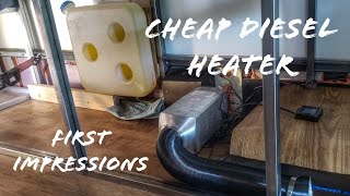 Cheap Diesel Heater - First Impressions/ Install - off grid adventure van