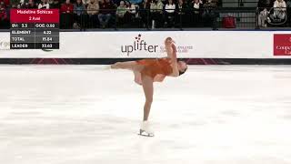 2025 Canadian National Figure Skating Championships. Senior Women SP. Madeline Schizas