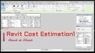 video33part1- Revit cost schedule