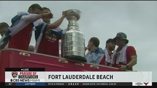 Florida Panthers' Parade of Champions now begins