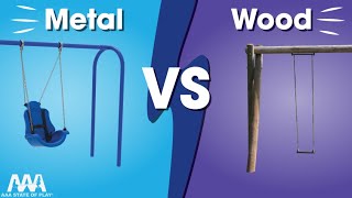 What makes our swings durable? | Metal vs. Wood Swing Sets