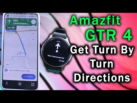 Download Google Maps on Amazfit GTR 4 and enable the Turn by Turn navigation feature