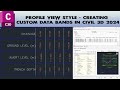 Autocad Civil 3D 2024 -  Profile View Style (Custom Profile Bands)