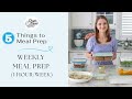 5 Things To Meal Prep (1 Hour Weekly Meal Prep)